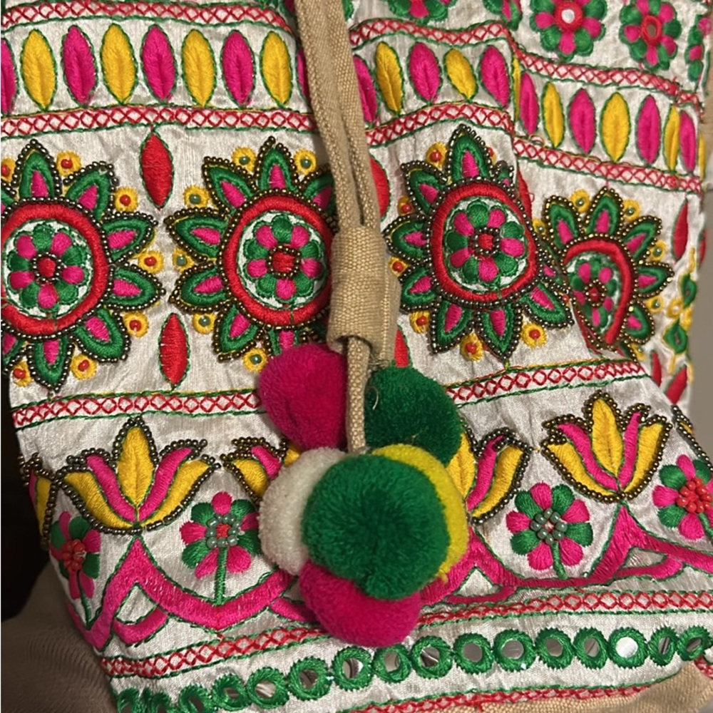 Colorful Embroidered Women's Bag